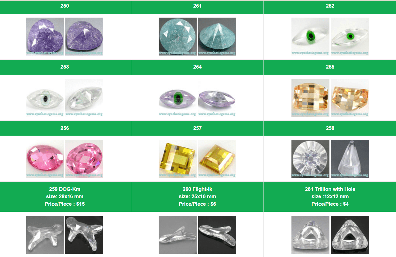 270 DIFFERENT CUT FANCY & SPECIAL SHAPES | MMI Gems