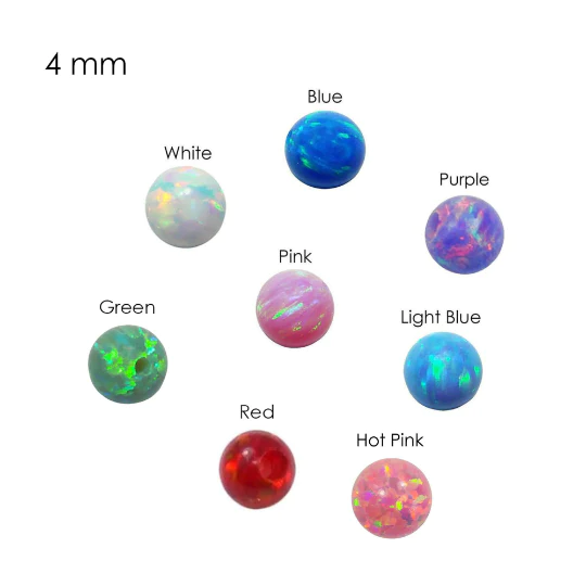 lab made opal opal round beads