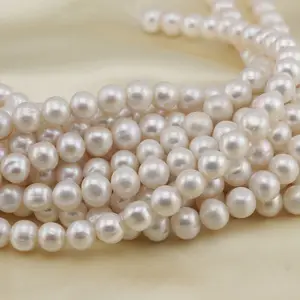 Fresh water cultured pearl pink beads