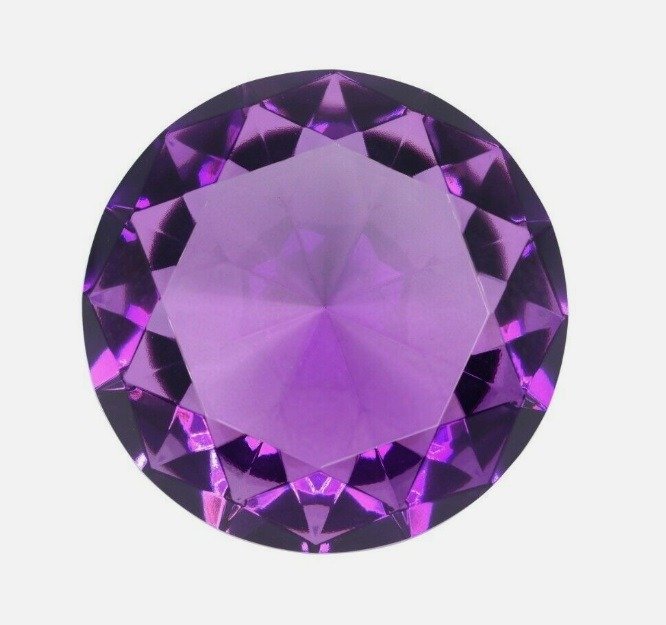 purple amethyst glass gems