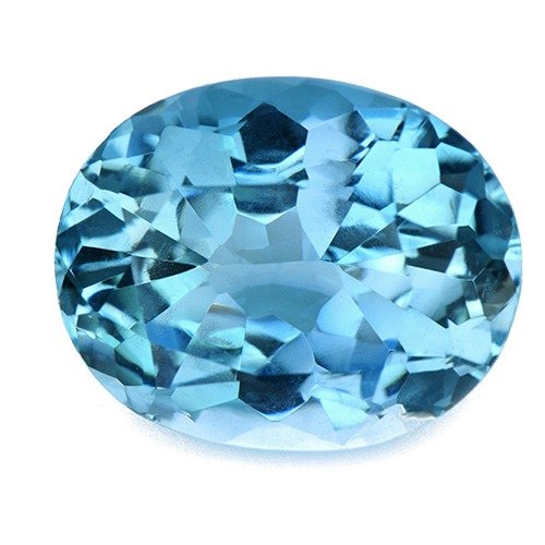 Synthetic lab created aquamarine 106 spinalmedium color gems