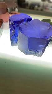 Cubic Zirconia rough gemstone CZ blue
