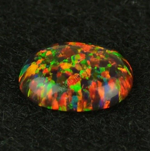 synthetic fire opal lab gems china factory