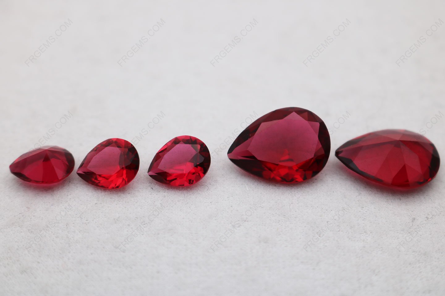 glass red ruby gems