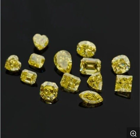 hpht cvd yellow color gems china factory price