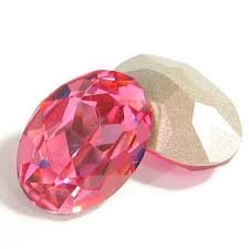 Foiled crystal Rhinestone pink color china