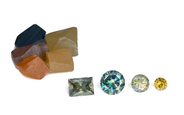 lab grown diamond gems