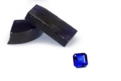 Lab grown Blue Sapphire dark color