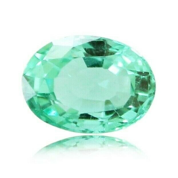 light synthetic gemstone green color