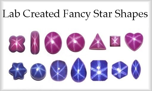 lab created multi color star sapphire gems
