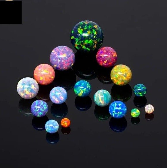 synthetic opal round multi color lab gems china
