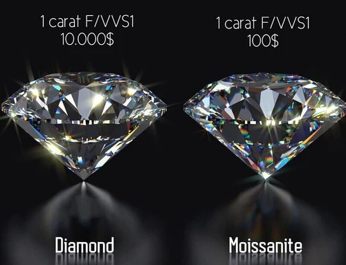 Moissanite vs diamond gems