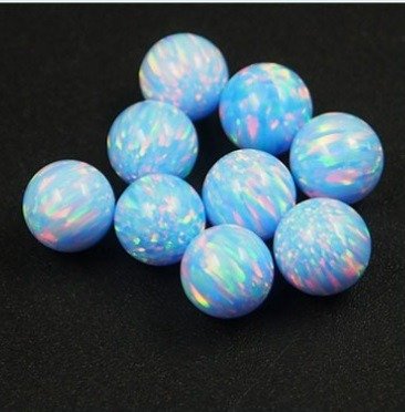 lab created synthetic opal round gems china