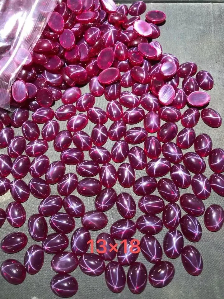 Synthetic Red star Gems