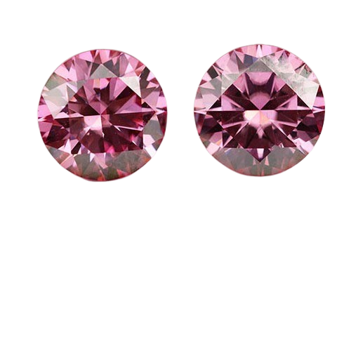 Pink-Color-Moissanite-Round-Shape-loose-Gemstones-manufacturer-mmi-gems